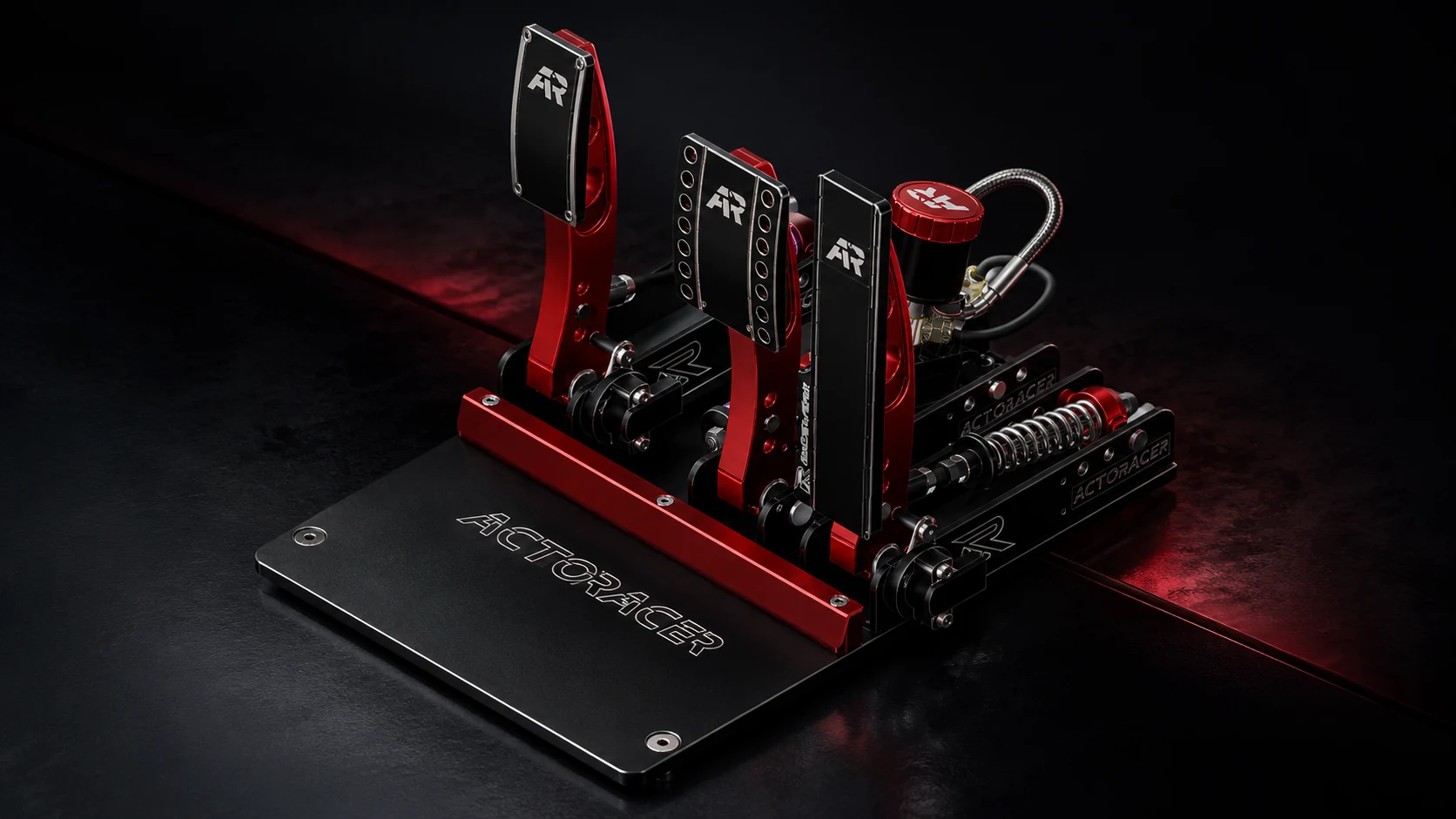 Sistema hidráulico de 3 pedais ACTORACER com volante, shifter e auscultadores VR