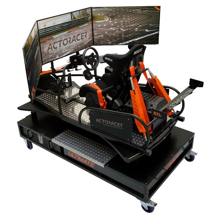 Simulador de corridas ACTORACER ULTIMATE – Vista de estúdio traseira